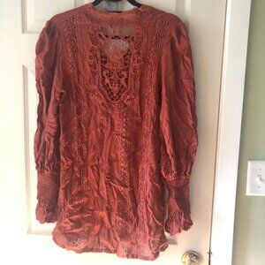 Free People Long-Sleeve Mini Dress Size XS